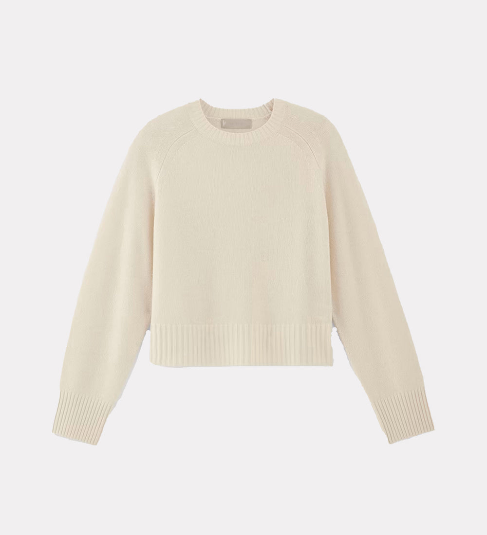 Textured pullover with drop sleeves