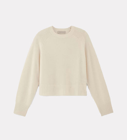 Textured pullover with drop sleeves