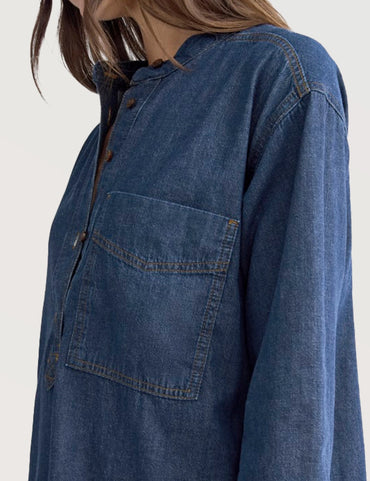 Denim Popover Dress