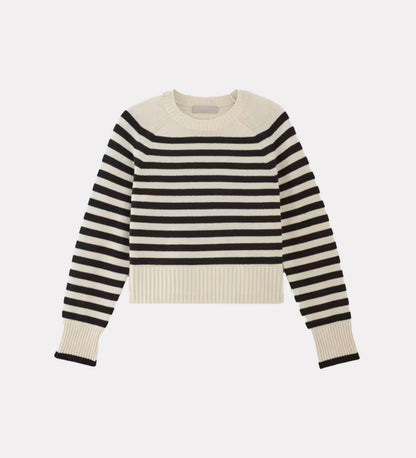 Textured pullover with drop sleeves
