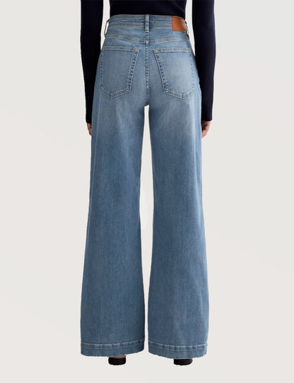 Relaxed Fit Wide Leg Jeans