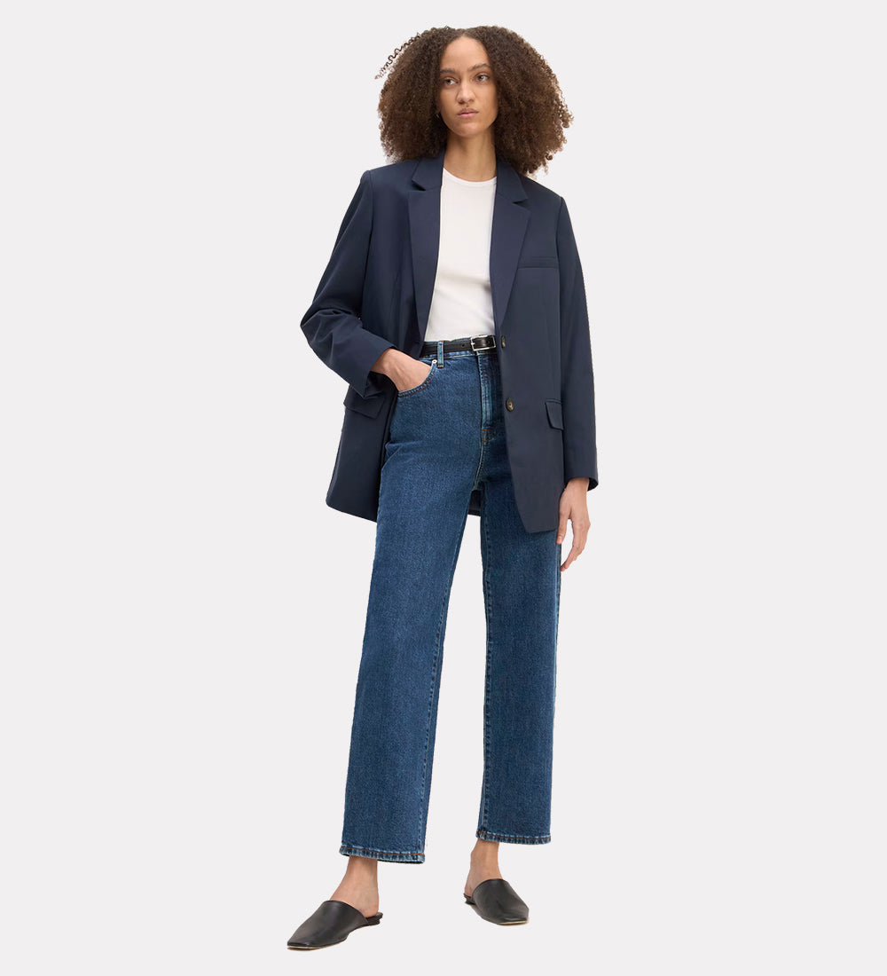 Ankle length denim womens jeans