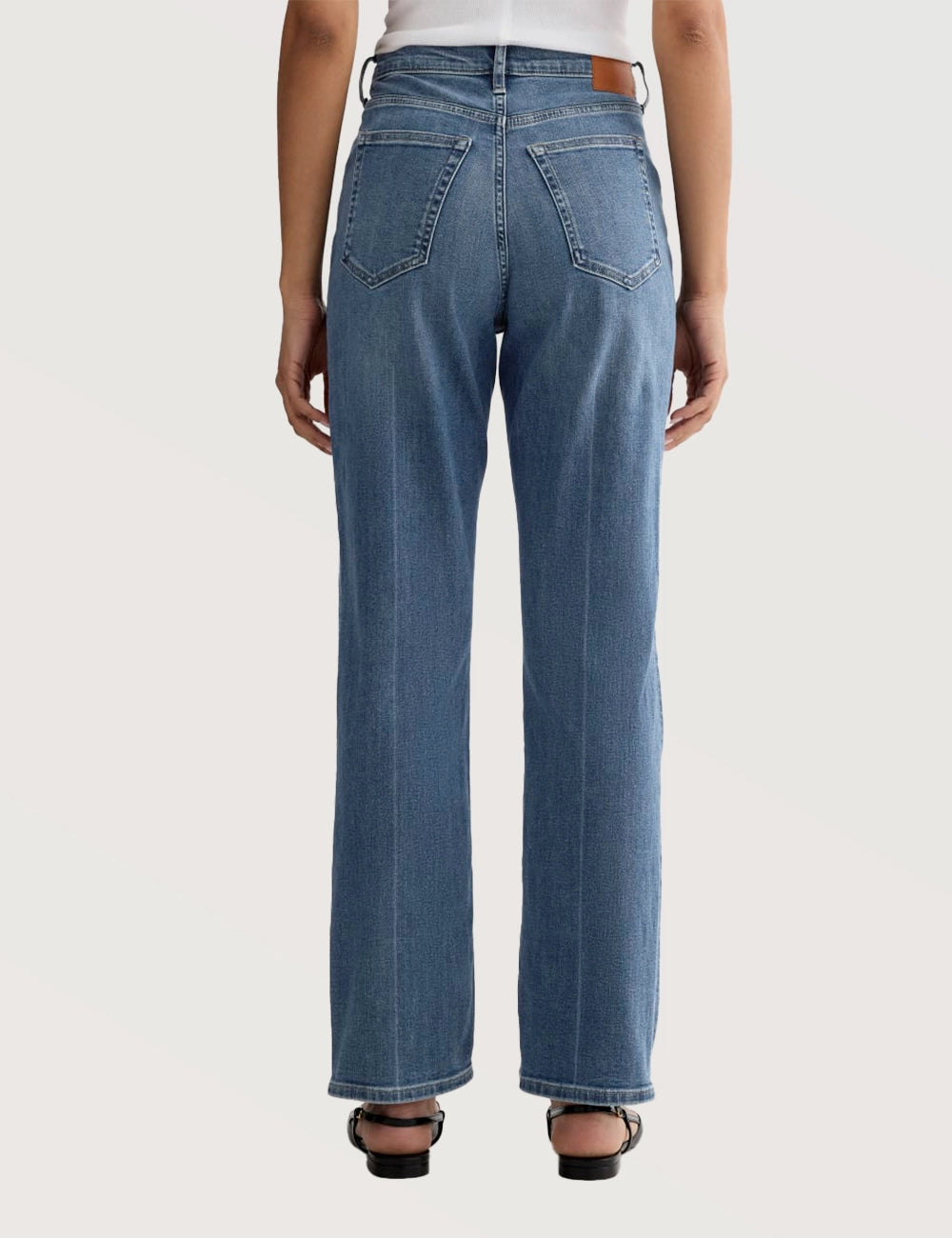 High Rise Straight Jeans