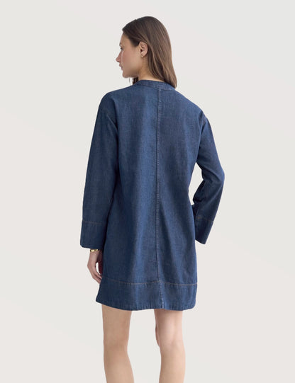 Denim Popover Dress