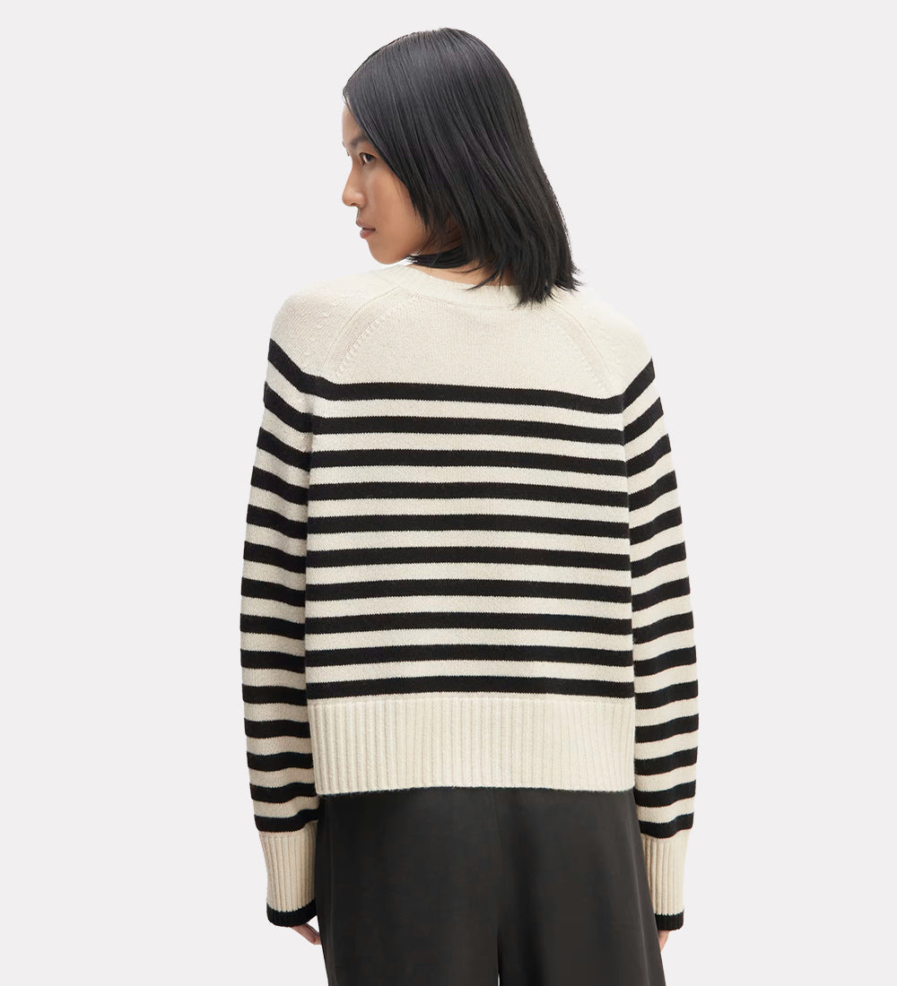 Textured pullover with drop sleeves